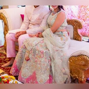 Embroidered Lehenga Choli with Dupatta